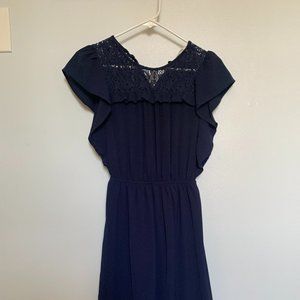 Monteau Blue Lace Dress